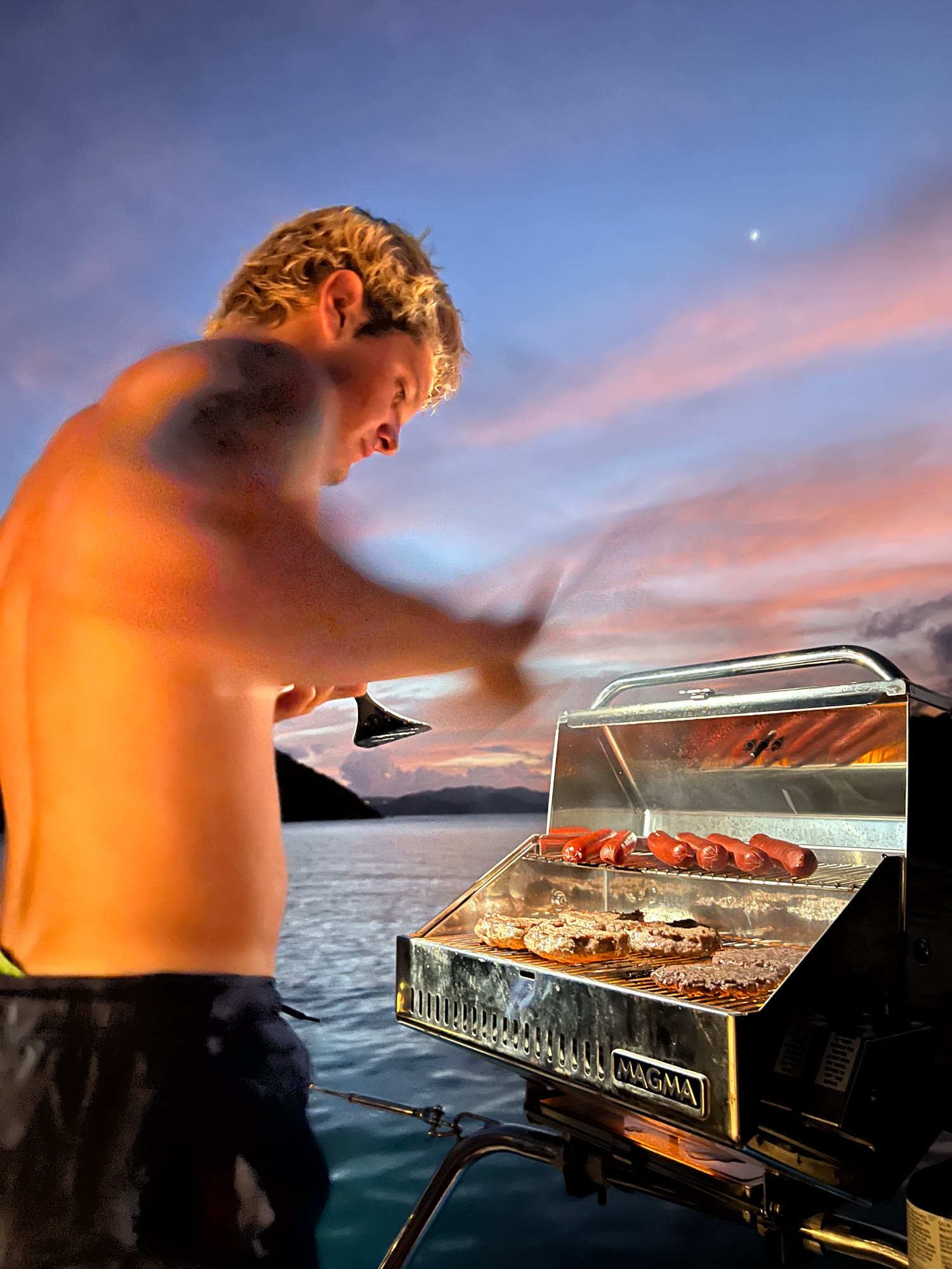 BBQ on the aft deck